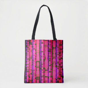 Saco de Tote Rosa e Roxo