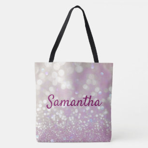 Saco de Tote Rosa Minerado Personalizado