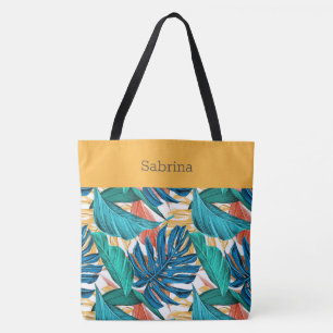 Saco de Tote Tropical Monograma Chic