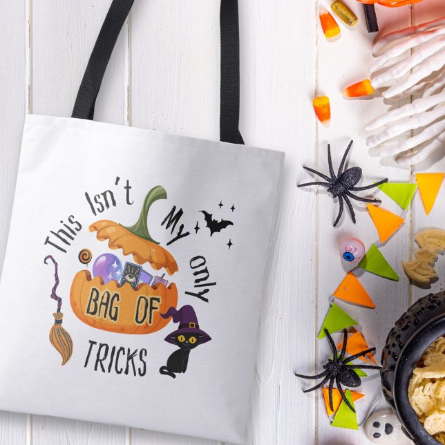 Saco de Truques Tote de Halloween | Funny Witchy (This isn't my only Bag of Tricks Halloween Tote Bag)