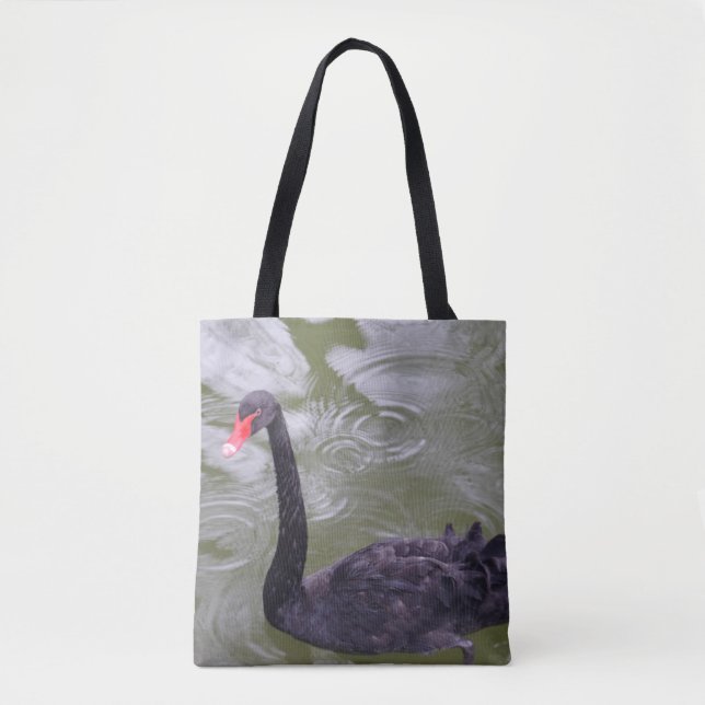 Saco do Tote Swan Preto (Frente)
