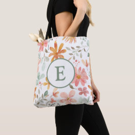 Saco Floral Personalizado com Tote Inicial