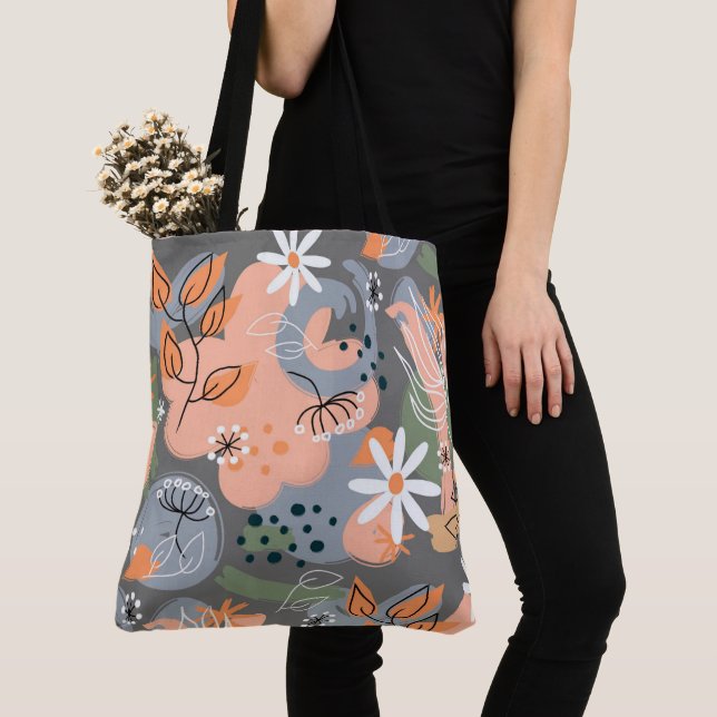 Saco Floral Tote (Close Up)