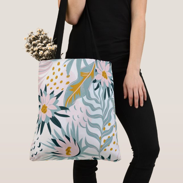 Saco Floral Tote (Close Up)
