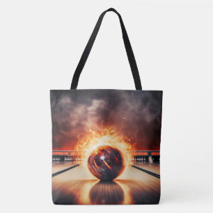 Saco Grande de Ombro Tote Bola de Boliche Smoking