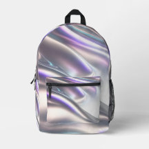 Saco metálico iridescente 3D