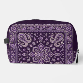 Saco Organizador de Viagem Bandana Roxa Paisley