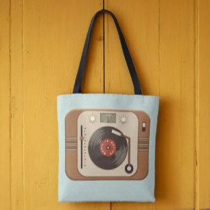 Saco Retro Vinil Turntable Tote