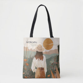 Saco Sunset Tote Wanderlust com Natureza Artística