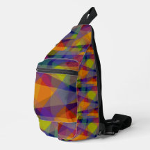 Saco tipo Sling - Geométrico Escuro
