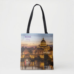 Saco Tote Cênico Roma Itália