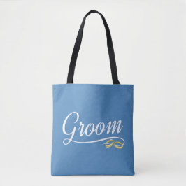 Saco Tote de Caligrafia para Casamento Floral Simp