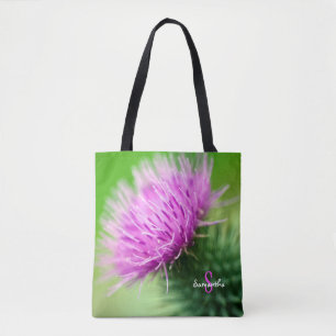 Saco tote de Cardo Roxo