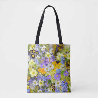 saco tote de flores de primavera