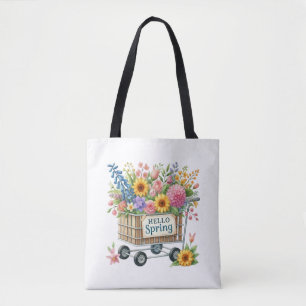 Saco Tote de Grinalda Floral Tote-Spring