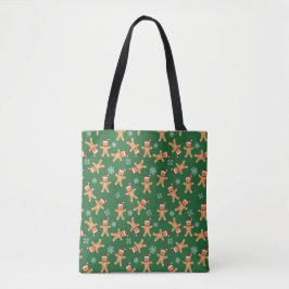 Saco Tote de Impressão de Biscoitos de Gengibre de