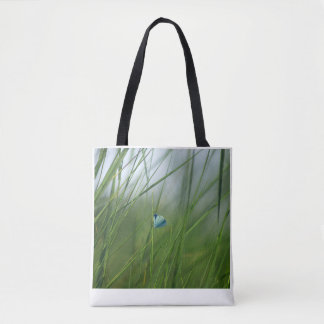 Saco Tote de Lona Borboleta Azul do Prado Encantad