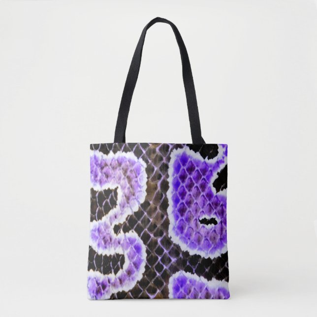 Saco Tote de Python Bola Roxo – Selvagem (Frente)