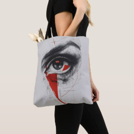 Saco Tote de Tela com Olho Abstrato