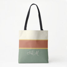 Saco Tote de Terracota Personalizado com Monograma