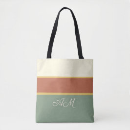 Saco Tote de Terracota Personalizado com Monograma
