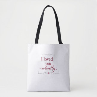 Saco Tote de Tipografia Romântica Personalizada