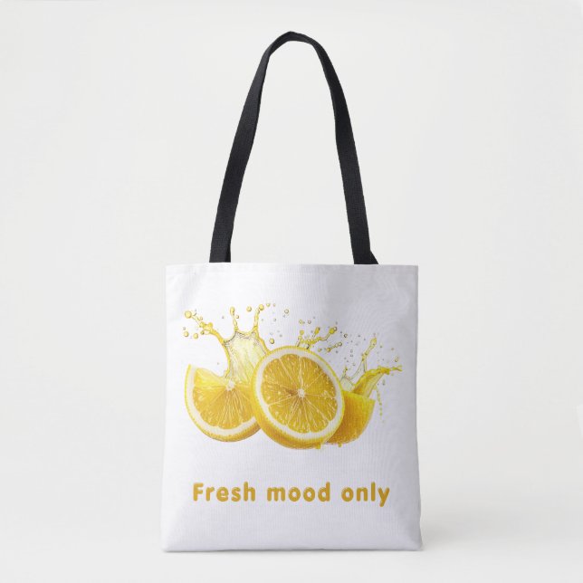 Saco Tote Estético de Frutas Frescas (Frente)