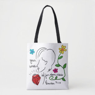 Saco Tote Far Above Rubies