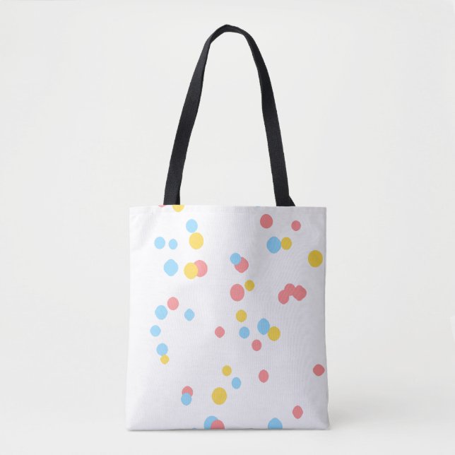 Saco Tote Floral Artístico Abstrato Bloom (Frente)