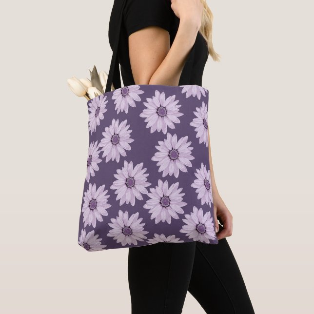 Saco Tote Floral de Primavera – Elegante e Funcion (Close Up)