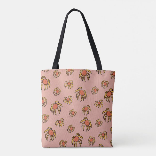 Saco tote floral Flying Daisies Spring e Summer (Verso)