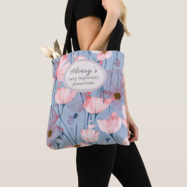 Saco Tote Floral Personalizado, Design Estético Su