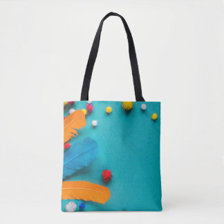 Saco Tote Flores Emplumadas