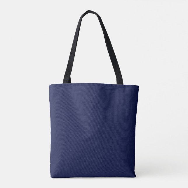 Saco Tote Flores Noturnas Azuis (Verso)