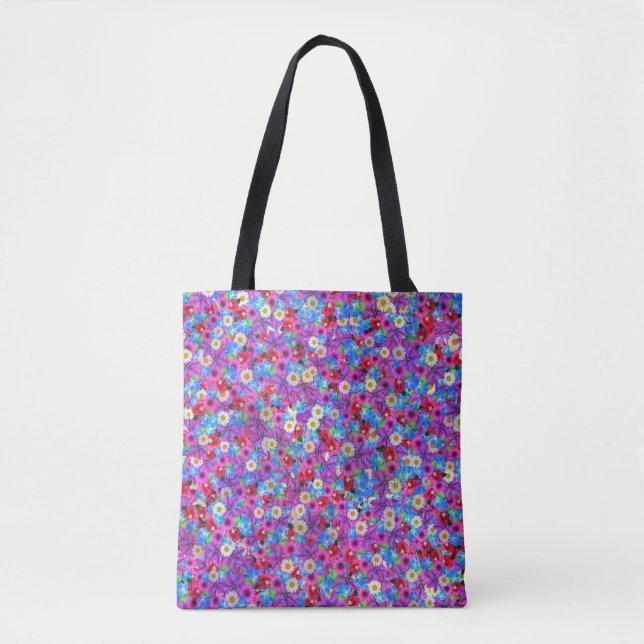 saco tote margaridas da primavera (Frente)