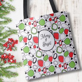 Saco Tote Merry & Bright – Mensagem Personalizada