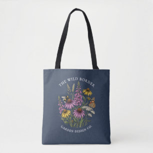 Saco Tote Naval Jardim de Vida Selvagem Abelha Bor