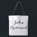 Saco tote nome personalizado<br><div class="desc">Saco tote nome personalizado para madrinha</div>