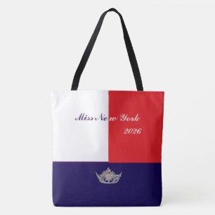 Saco Tote Pageant Silver Crown - Grande Vermelho b