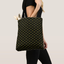 Saco Tote Preto e Amarelo