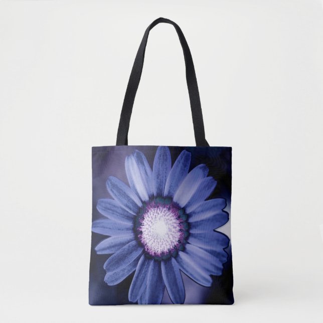 Saco Tote Purple Rustic Daisy (Frente)