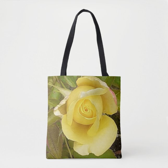 Saco Tote Rosa Amarela (Frente)