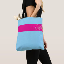 Saco Tote Rosa com Arco