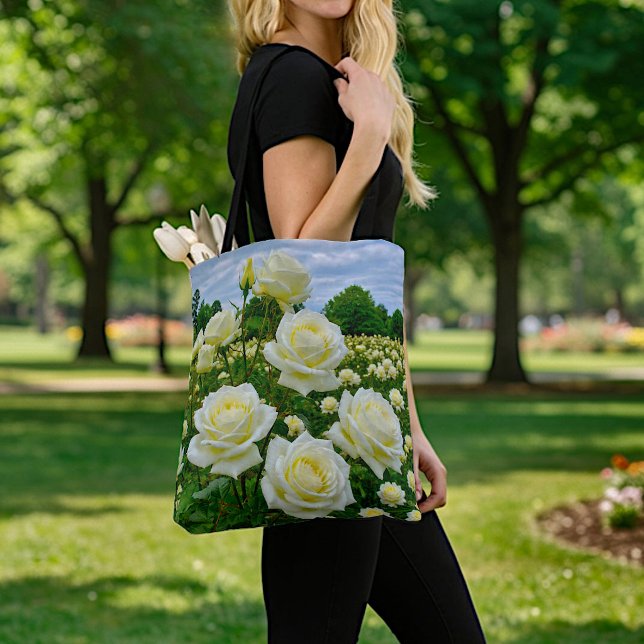 Saco Tote Rosas Brancas (Criador carregado)