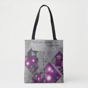 Saco Tote Sonho de Cristal Violeta