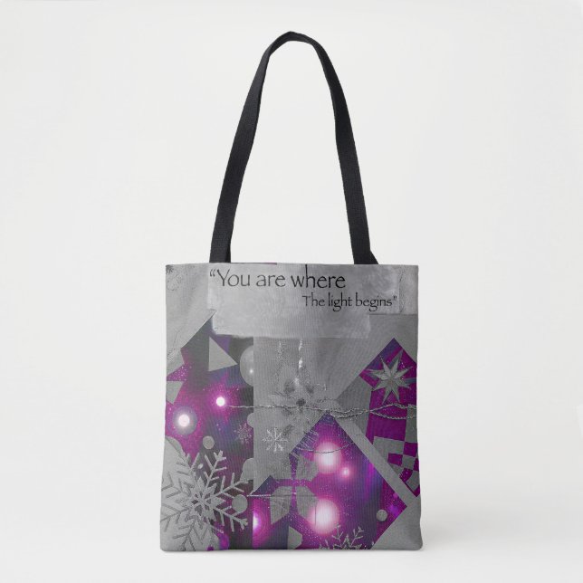 Saco Tote Sonho de Cristal Violeta (Frente)