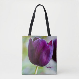 Saco tote Tulipa Roxa