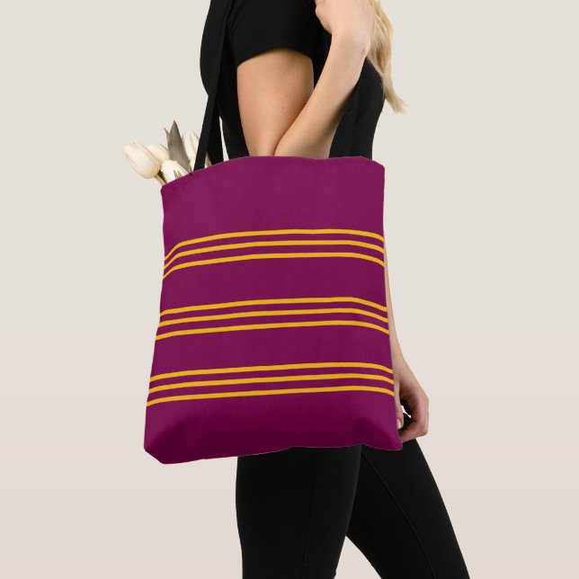 Saco Tote Vermelho e Amarelo (Close Up)