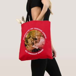 Saco Tote Vermelho Personalizado TUSKEGEE AIRMEN