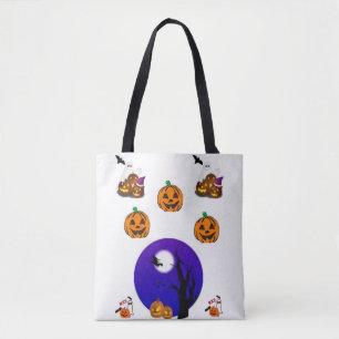 sacola de tote halloween